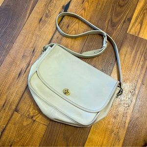 Vintage coach city bag ivory GUC